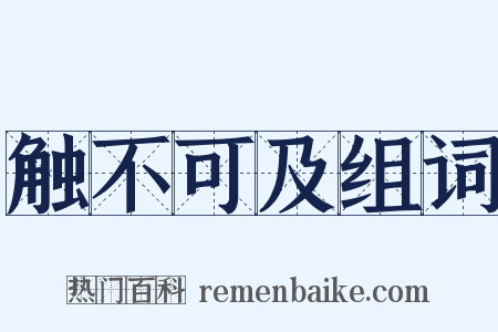 触不可及组词是什么意思的图片